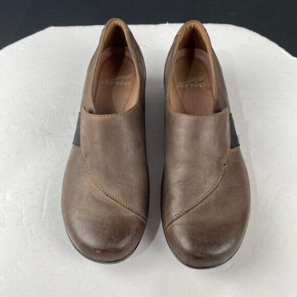 Dansko Fae Burnished Nubuck Mushroom Women's Size EU 38 US 7.5-8 - Picture 3 of 12